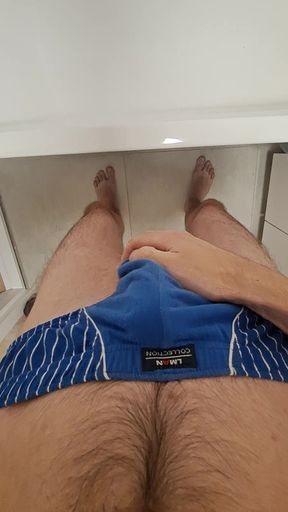 Step Son Masturbates on Step Mom