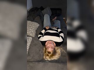 Bonie and Clyde masturbation blond solo hot lascivious juicy trembling twitch groaning multiple orgasms bed jeans satisfyer