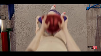 Hentai - My teammate gives me a blowjob and I make her swallow my cum in the sports warehouse POV