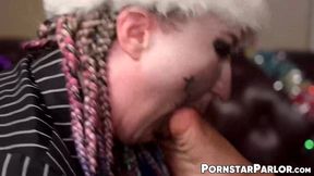 Hot blonde MILF Leya Falcon fucks ebony babe Porsha Carrera with toys