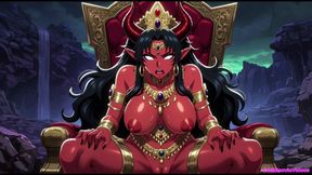 Demon queen want horny, Ai animation