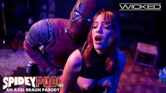 Superhero Threesome with Busty Cosplay Babes and Masked Studs