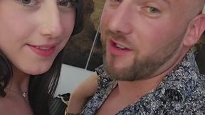 French couple caught in a voyeuristic 3some