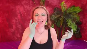 Gloves Fetish: ASMR video of Hot MILF