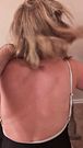 Lifeguard makes her practice backstroke before she can swim
