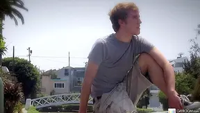 Kain Lanning Blows His Load in Public - Sensational  Gay XXX Cumshot