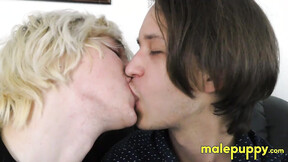 Zeke Wolf & Elis Ataxx started to softly kiss each others tender &  lip