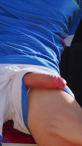 Key moment from "FULL SCENE STAXUS : MY COLLEAGUE CAN'T RESIST THE EXHILARATION AFTER TRAINING"