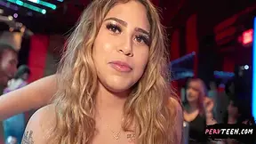 Tony Rubino And Raeley Love - Latina Barmaid Sneakily Sucks Me Under The Bar Pervteen 10 Min