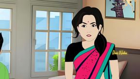 Indian friend stepmom Get Fucked in Her Tight Pussy by her friend ( Hindi Audio )