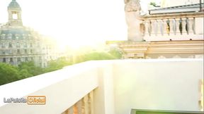 Latina goddess worships BBC on terrace, rides cock with big booty