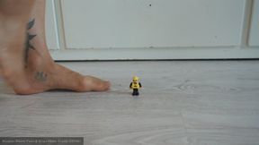 Tiny Slave Toy - Trample it under my nylon foot and crush it without mercy