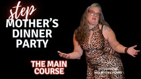 StepMother's Dinner Party Main Course: Help StepMom Miss Devora Moore by Becoming the Table to Serve Dinner On ft Human Furniture Objectification POV 1080 Version