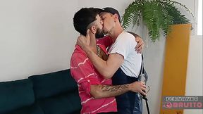 Spoiled Brat is fucked bareback by employee. Full on Red.