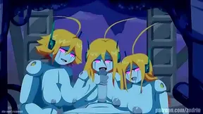 Harem: Steamy Cybersex Encounter with Seductive Androids Tentacles