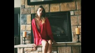 Cortney Palm - Fireplace Striptease