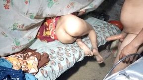 Bhabhi's ass got torn and she was fucked using a dragon condom.