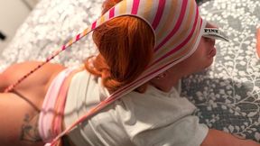 Hombre Orange Thong Atomic Wedgies and OTK Spankings