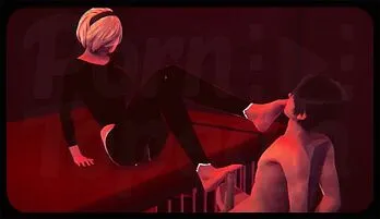 Sensational Footjob with 2B - BDSM Animation HD streaming