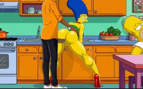 Married Housewife Fucked Anal in the Kitchen