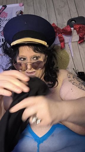 BBW Cop Got Bent Over and Spreads and She Gets the Cock Ticket Instead
