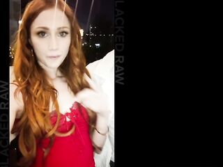 BLACKEDRAW Sexy Redhead Scarlet Skies Gets Double BBC Creampie In BlackedRaw Debut