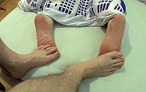 playing footsies with my best friend