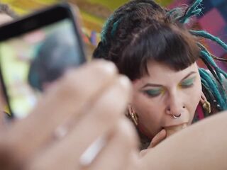 Rebellious Alternative Wench’s Dark hole Stretched to Breaking in Savage 3some