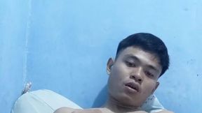 Handsome Asian Boy JERKS OFF big BBC