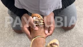 PAYNUBIA’s Royal Ebony Foot Service – Heel Massage & Foot Worship