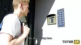 Tutor4k. dude makes figure of professor in stockings wiggle in carnal enjoyment