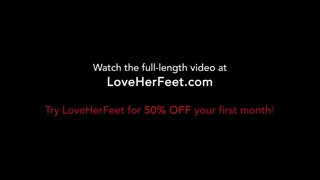 Liv Wild gets a heavenly foot massage