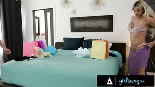 GIRLSWAY - Diana Grace SCISSORS AND ORGASMS With Straight MILF Taylor Wild After Sexy Try-On Haul!