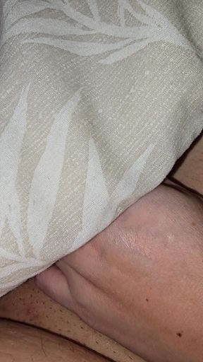 Step mom hand slip under blanket and handjob step son dick in erection