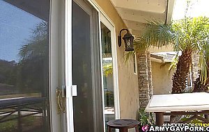 Three horny sluts sucks his big buddys hard cock cum dry