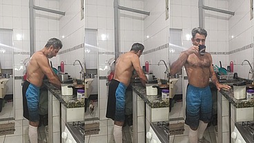 Na cozinha preparado um jantar gostoso