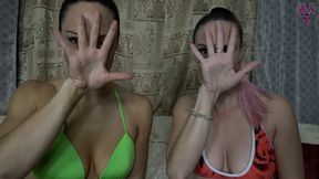 Vicky and Haze hand measure and compare- 1080p