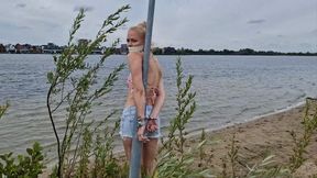 UK Cute Girl In No Swimming mp4 4k