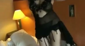 Sexy Arabic dance by my curvy wife from Egypt in sex see through dress