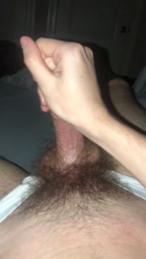 19 year old college guy Jesse Gold shows off pubes and jerks off