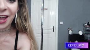 ”RevealMe  HOT ITALIAN MILF IN BLACK LINGERIE DOUBLE PENETRATION DILDO FANTASY”