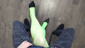 man sitting astride your crossed legs like a knight on his TT