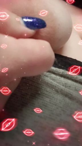 Wetty feeling on herself