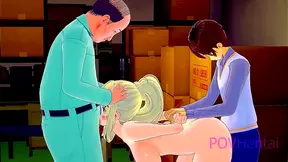 Rough BDSM Fun With Konosuba’s Darkness in Wild MMF Group Sex Parody
