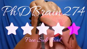 PHDBrain274 Takes Charge - First-Time Pegging with Her Man DrDickemDown x FEMDOM EBONY WIFE Ass Worship Special (90% Off Today)