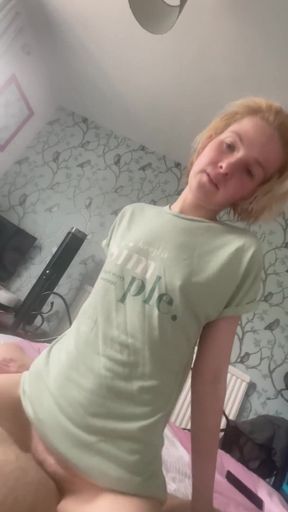 Girlfriend riding my cock