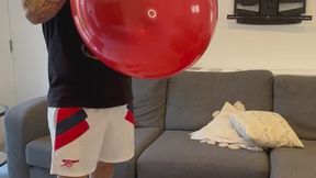 JL and a big red 18 inch balloon part ways