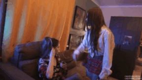 075RJ Full vers-Bonus Clip 048 Bertie and Trina Now I'll show her place! I will make her lick my ass, put my panties in her mouth and sit on her face