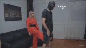 Red Dress Black Belt Karate Ballbuster