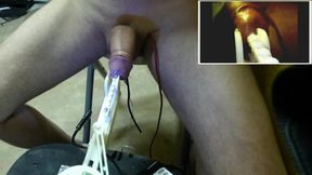 fucking rod notched machine + estim cock 01